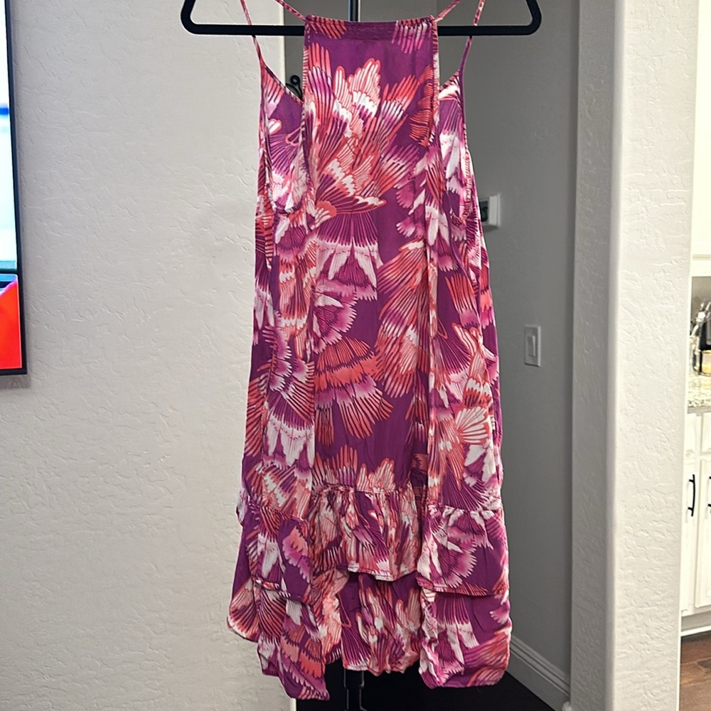 FREE PEOPLE Purple, White and Orange Summer dress with pockets Size Medium - Picture 7 of 14
